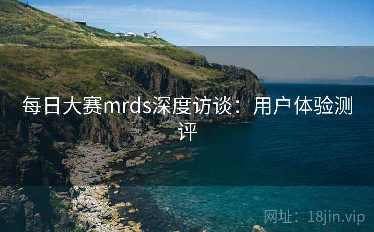 每日大赛mrds深度访谈：用户体验测评